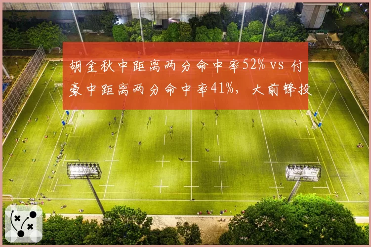 胡金秋中距离两分命中率52% vs 付豪中距离两分命中率41%,大前锋投射威胁的空间价值