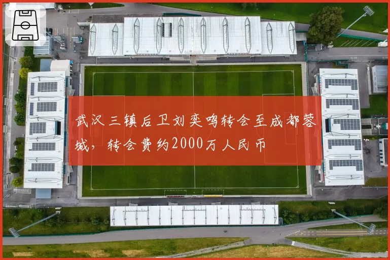 武汉三镇后卫刘奕鸣转会至成都蓉城，转会费约2000万人民币